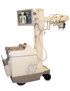 DR Liberty Flat Panel Integration System shown with Carestream product